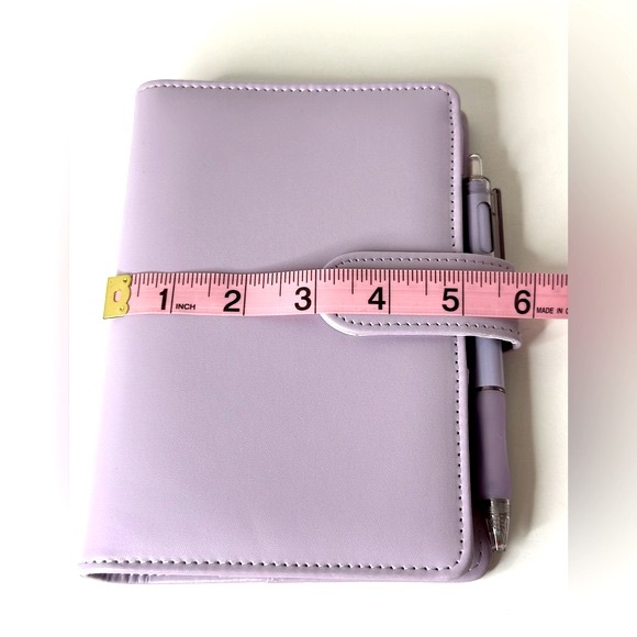 Hand Crafted Journal/ Planner/ Junk Journal - Handmade, Lavender Floral - Picture 4 of 8